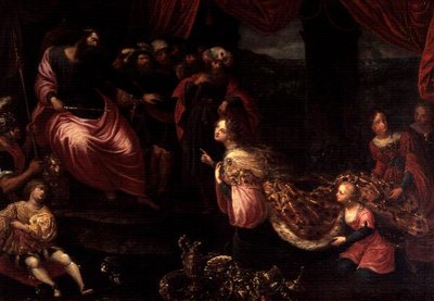 King Solomon and the Queen of Sheba by Frans II the Younger Francken