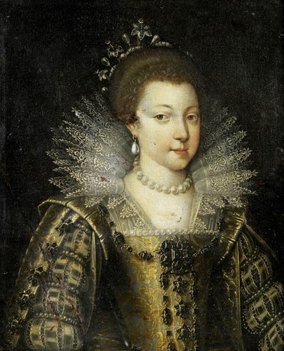 Portrait of a Young Lady, Possibly Elizabeth of France by Frans Pourbus the Younger