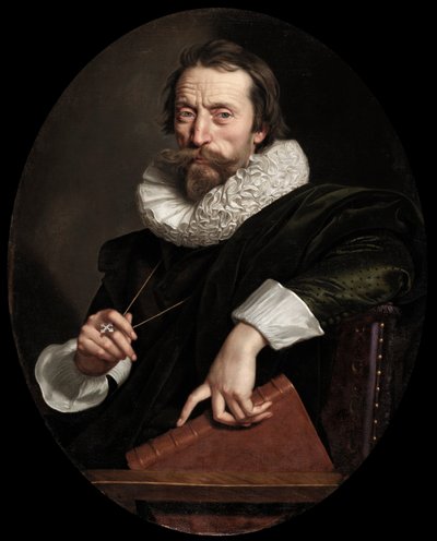 Portrait of the Italian Poet, Giambattista Marino by Frans Pourbus the Younger