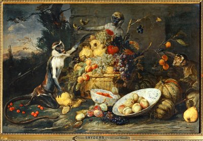 Three Monkeys, Fruit Thieves by Frans Snyders