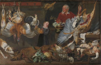 A Game Shop by Frans Snyders or Snijders