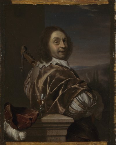 Self Portrait with a Cittern by Frans van Mieris the Elder