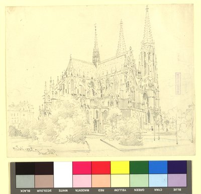 9th District, Rooseveltplatz - Votive Church (Choir View) by Franz Alt