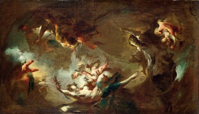 St. John Nepomuk Being Taken up to Heaven by Franz Anton Maulbertsch