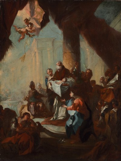 Study for The Presentation of Christ in the Temple for Saint Ulrich, Vienna by Franz Anton Maulbertsch