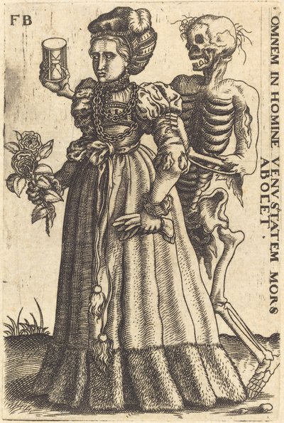 Woman and Death by Franz Brun
