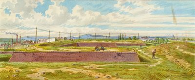 The St. Marx Line in Vienna, near the Arsenal by Franz Gerasch