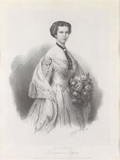 Portrait of Empress Elisabeth of Austria by Franz Hanfstaengl