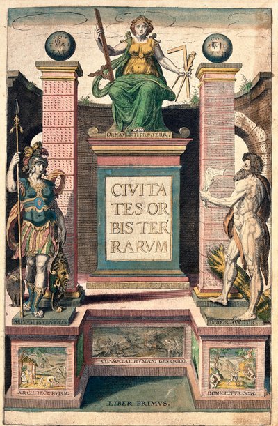 Frontispiece of the First Volume: Allegory of Geography by Franz Hogenberg