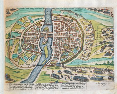 King Henry of Navarre besieging Paris, August 1590 by Franz Hogenberg