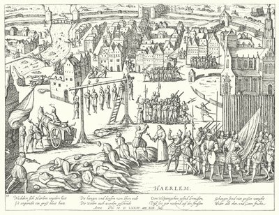 Mass Executions Carried Out by the Spanish at Haarlem, Netherlands by Franz Hogenberg