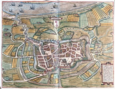 Stade Located on the Lower Elbe River, Germany (engraving) by Franz Hogenberg