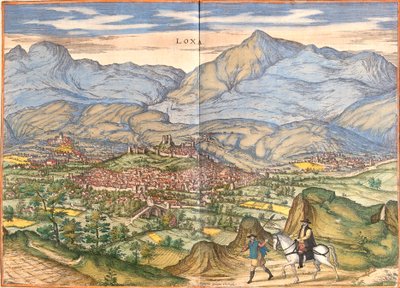 View of Loja, Spain by Franz Hogenberg