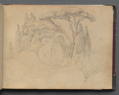 Album with Views of Rome and Surroundings, Landscape Studies, page 29a: Landscape Study by Franz Johann Heinrich Nadorp