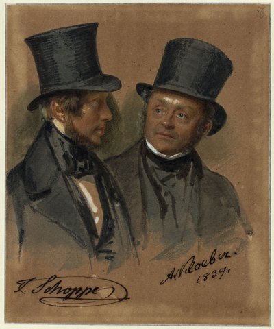 August v. Kloeber, Julius Schoppe by Franz Krüger