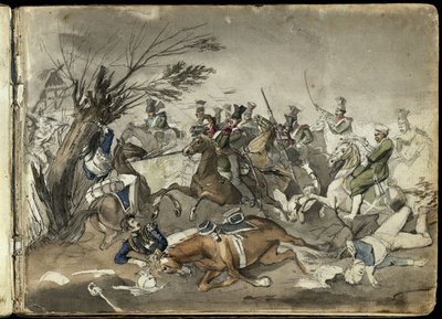 Battle Scene by Franz Krüger