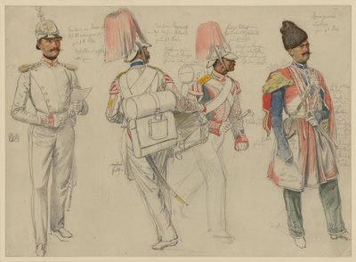 Kossacowski, Captain of the Preobrazhensky Regiment; Steppanoff, Drummer of the Emperor of Austria
