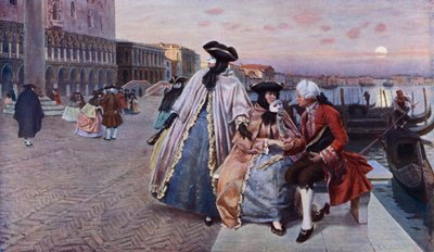 After the Ball, Venice by Franz Leo Ruben