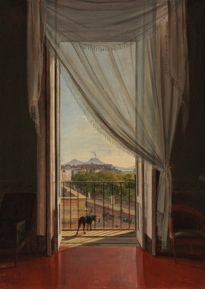 A View of Naples through a Window by Franz Ludwig Catel