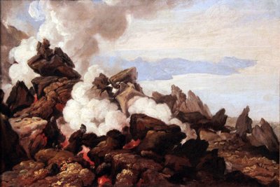 The Crater of Vesuvius by Franz Ludwig Catel