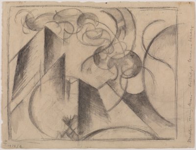Abstract Drawing by Franz Marc