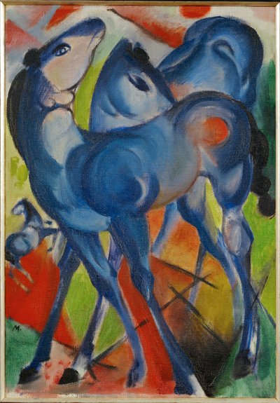 Blue Fillies by Franz Marc