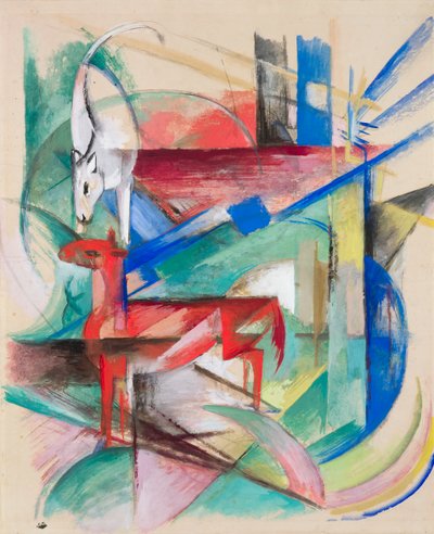 Composition with Animals II by Franz Marc