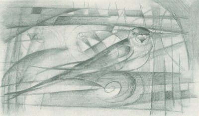 A Swallow by Franz Marc