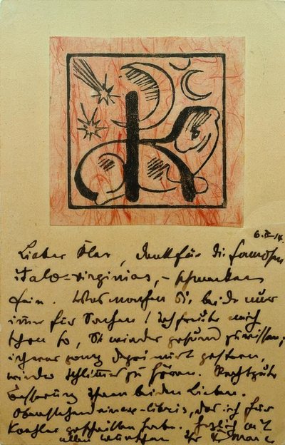 Ex Libris Bernhard Koehler by Franz Marc
