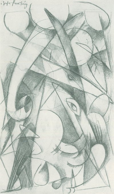 Sketchbook from the Field - Page 09 by Franz Marc