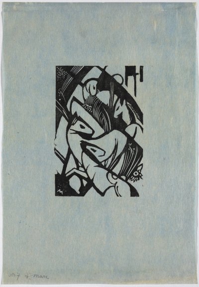 Jumping Little Horses by Franz Marc