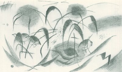 Guinea Fowls by Franz Marc