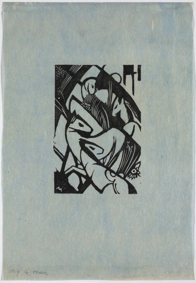Jumping Horses by Franz Marc