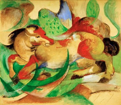 Jumping Horse by Franz Marc