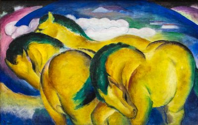 The Little Yellow Horses by Franz Marc