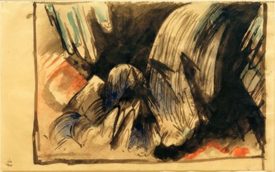 Waterfall in the Mountains by Franz Marc