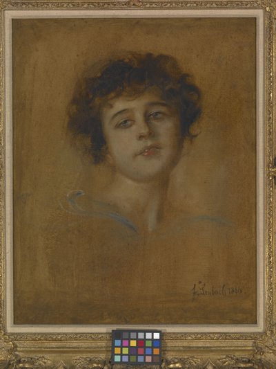 Portrait of a Young Woman by Franz Seraph von Lenbach