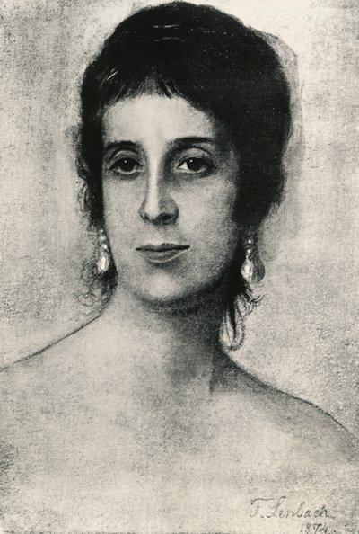 Portrait of Laura Acton by Franz Seraph von Lenbach