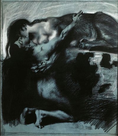 Kiss of a Sphinx by Franz Stuck Ritter von