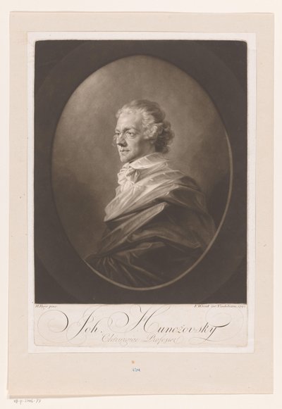 Portrait of Johann Hunczovsky by Franz Wrenk