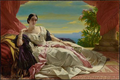 Portrait of Leonilla, Princess of Sayn-Wittgenstein-Sayn by Franz Xaver Winterhalter