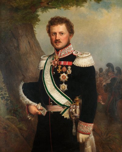Portrait of Emil, Prince of Hesse and of the Rhine 1790-1858 by Franz Xaver Winterhalter School of .