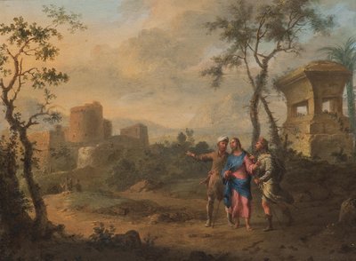 On the Road to Emmaus by Franz de Paula Ferg