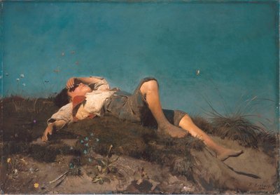 A Shepherd Boy by Franz von Lenbach