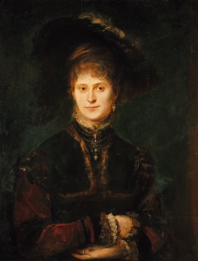 Magdalena Plach (?) by Franz von Lenbach
