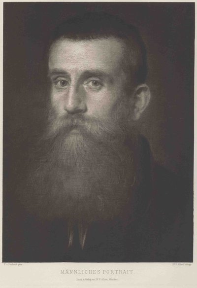 Study Head by Franz von Lenbach