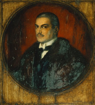 Self-Portrait of the Artist, Half Length by Franz von Stuck