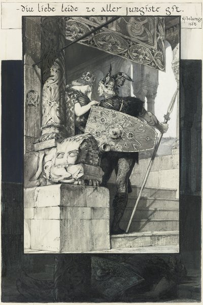 Sigfried and Kriemhild by Franz von Stuck