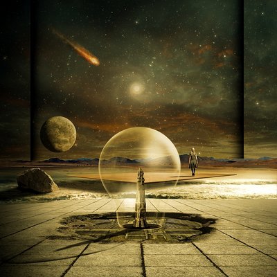 Cosmic Desert Journey by Franziskus Pfleghart