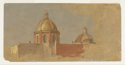Church Roofs in Colombia or Ecuador by Frederic Edwin Church